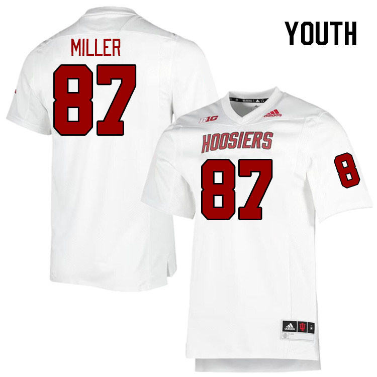 Youth #87 Ryan Miller Indiana Hoosiers College Football Jerseys Stitched-Retro - Click Image to Close